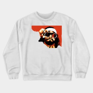 Macho Man With Sunglasses Crewneck Sweatshirt